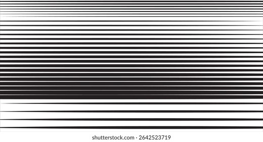 Textura de gradação de meio-tom de linha. Fundo de gradiente de faixa horizontal esmaecido. ilustração