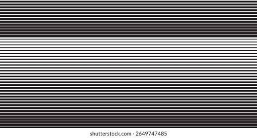 Line halftone gradation texture. Fading horizontal stripe gradient background. Repeating pattern backdrop.