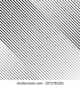 Line halftone with gradient effect. Diagonal lines. Template for backgrounds and stylized textures. Design element. Vector illustration