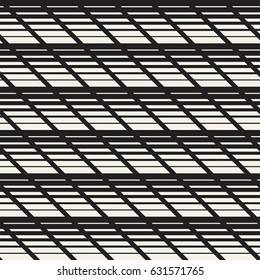 Line halftone gradient effect. Modern background design. Stylish geometric lattice.  Vector seamless pattern