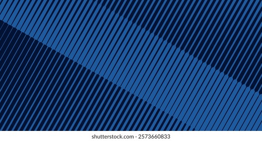 Line Halftone Gradient Effect Pattern. Vertical Straight Lines Background. Black and White Abstract Texture with Parallel Stripes Thick to Thin. Vector Illustration.