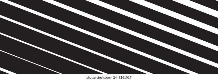 Line halftone pattern with gradient effect. Horizontal lines in black and white. Template for backgrounds and stylized textures. Horizontally seamless. Vector eps8 design element.