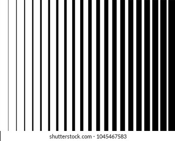 Line halftone pattern texture. Vector black and white radial striped gradient background for retro, vintage wallpaper graphic effect. Monochrome pop art stripe overlay for poster illustration