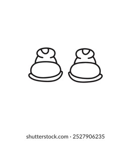 line hand drawing foot design character
