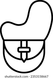 a Line handbag icon design

