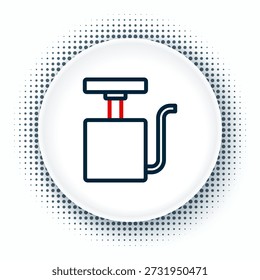 Line Handle detonator for dynamite icon isolated on white background. Colorful outline concept. Vector
