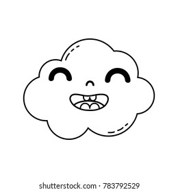 line happy and cute cloud kawaii weather