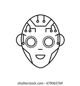 line head in interface and cyberspace system connection