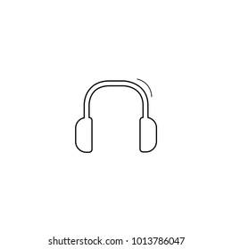 Line Headphone Icon