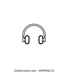 Line Headphone Icon