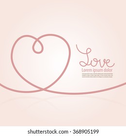 line heart vector format