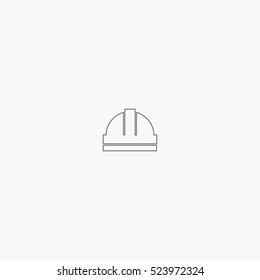 line helmet icon