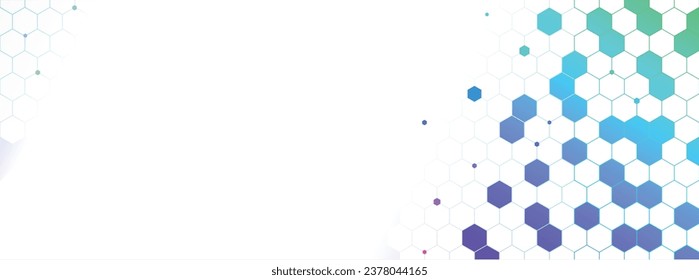 Linie hexagon helle Technologie futuristische geometrische Design modern auf weißem Hintergrund, Vektorgrafik.