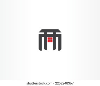 plantilla de logotipo de diseño de iconos de inicio de línea