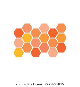 Line honeycomb vector icon. Bees hive symbol. Vector illustration isolated on white background.