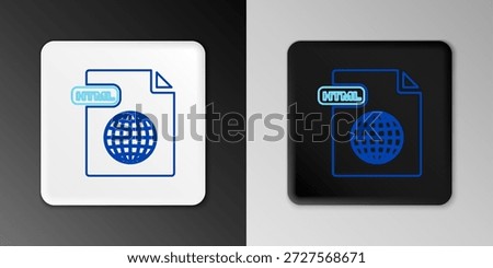 Line HTML file document. Download html button icon isolated on grey background. HTML file symbol. Markup language symbol. Colorful outline concept. Vector