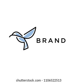 Line Hummingbird Logo