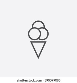 line ice cream Icon