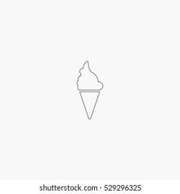 line ice cream icon