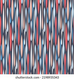 Line icicle abstract art on a dark background, multicolored elegant textile design and decoration