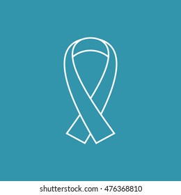 Line Icon of Aids Ribbon.