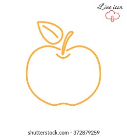 Line icon- Apple