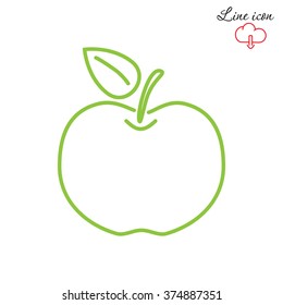 Line icon- Apple