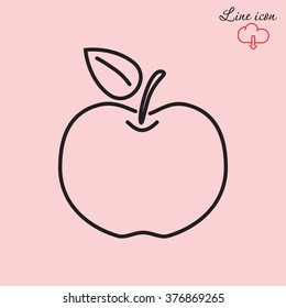 Line icon- Apple
