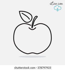 Line icon- Apple
