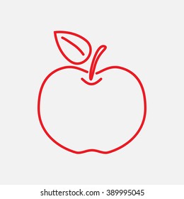 Line icon- Apple