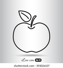 Line icon- Apple