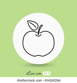 Line icon- Apple