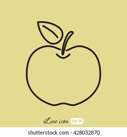 Line icon- Apple