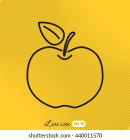 Line icon- Apple