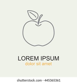 Line icon- Apple