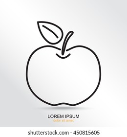 Line icon- Apple