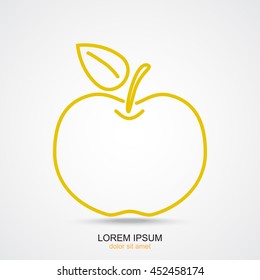 Line icon- Apple