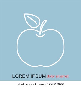 Line icon- Apple