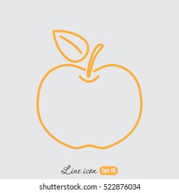 Line icon- Apple