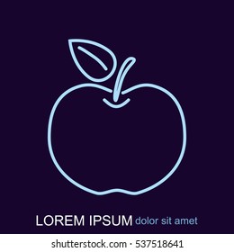 Line icon- Apple