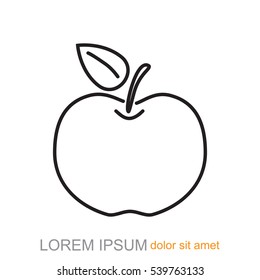 Line icon- Apple