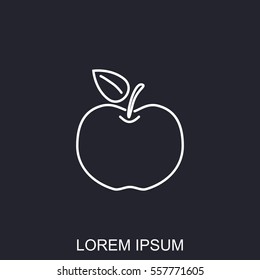 Line icon- Apple