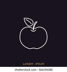 Line icon- Apple
