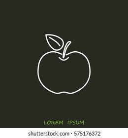 Line icon- Apple
