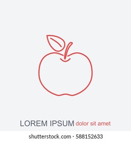 Line icon- Apple