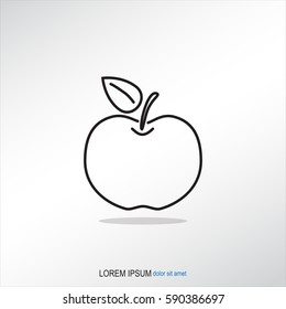 Line icon- Apple