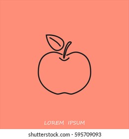 Line icon- Apple