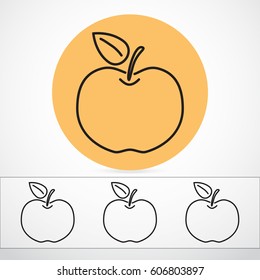 Line icon- Apple