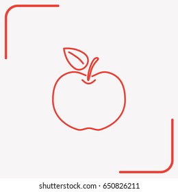 Line icon- Apple