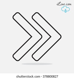 Line icon- arrow